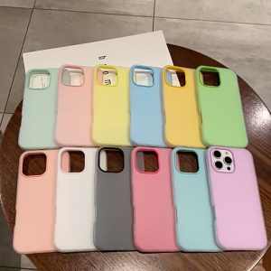 Ốp iPhone Màu Sắc Rực Rỡ Trơn Đơn Giản Lưng Nhám Nhẹ Cho 11/12/13/14/15/16/16 Plus Pro Promax