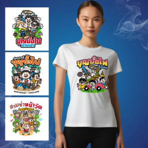 เสื้อบุญบั้งไฟ เสื้อคณะบั้งไฟ เสื้อทีมบุญบั้งไฟ เสื้อขบวนแห่ เสื้อทีมงานบั้งไฟ เสื้อไปงานบั้งไฟ