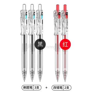 Tome Neutral Pen Blue Ink 0.5 ST Head Click Type for Students Exam Practice Doctors Business Office Universal Writing Tool