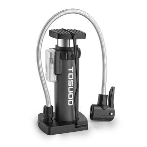 TOSUOD | Máy Bơm Chân Xe Đạp Áp Suất Cao TOSUOD Có Đồng Hồ Đo Dụng Cụ Bơm Lốp Đa Năng Cho Xe Đạp Địa Hình Xe Đạp Đường Trường - Phụ Kiện Đạp Xe Cho Nhà Gara