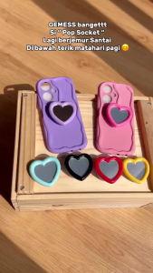 Love Heart Pop socket / griptok / Dudukan Hp / stand holder hp import