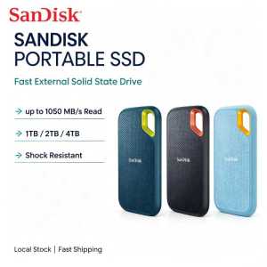 SanDisk Extreme E61 NVMe Portable SSD USB 3.2 Gen2 Type-C External Solid State Drive 1TB 2TB Fast Speed For Content Creator Backup