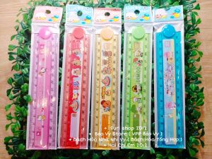 Combo 10 cây thước nhựa học sinh 30cm gấp gọn họa tiết hoạt hình cute ( mẫu giao ngẫu nhiên )