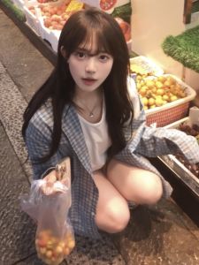 Áo Khoác Chống Nắng Kẻ Caro Màu Xanh Phong Cách Hàn Quốc Cho Nữ Mùa Hè Rộng Rãi Áo Khoác Ngoài Áo Len Cardigan Áo Sơ Mi