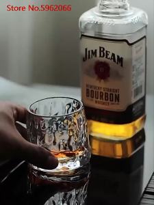 2 pcs rất nhiều France SPIN TOP Whiskey Rock Glass Bar giá rẻ vui phát hành áp lực Đồ chơi Whisky  Tumbler  xo cup dropshipping