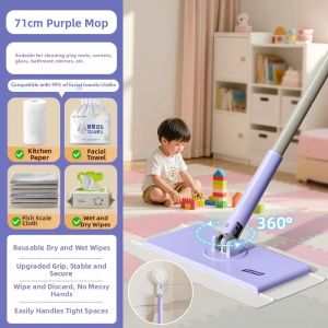 TAILI | Automatic Clamp Static Dust Collection Mini Mop