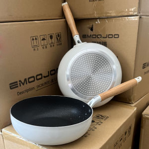 Mini Japanese Style Stir-Fry Pan Non-Stick Flat Bottom Cooking Utensil for One Person Gas Stove Compatible with Rice Stone