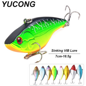 YUCONG 1PC VIB Fishing Lure 7cm-18.5g Sinking Hard Bait Shore Trolling Wobbler Vibraton Swimbait Noisy Jerkbait Bass Pesca Isca