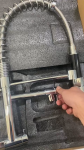 304 Stainless Steel Kitchen Faucets Single ColdKitchen Sink Faucet Wal Mounted Faucet 360Degree Rotatable Two Efflvent Modes Spout SinkMop Laundry Faucet