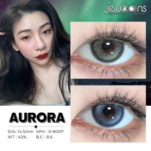 Jeucons Aurora Grey Green / Blue Contact Lens 0-800power Comestics colored lens Tiktok Viral
