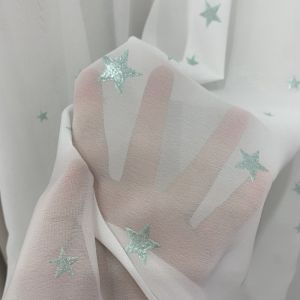 Finished French Princess Lace Star Curtain