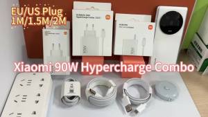 Xiaomi | Bộ Sạc Nhanh Xiaomi 90W 45W Turbo Kèm Cáp Type C Bộ Chuyển Đổi EU Tương Thích Với Nhiều Mẫu Xiaomi Redmi Poco