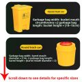 Medical Waste Plastic Bags Yellow Large Size for Hospitals And Clinics Garbage Bags Medical And Health Care Waste Disposal. 