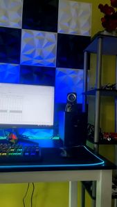 30CM Gaming wall decoration 3D wallpaper Diamond PVC wallpaper Wall Panel 3D Pvc Tebal waterproof wallpaper game GIFT