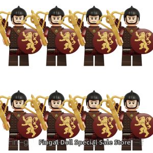 Game of Thrones Compatible Lannister Heavy Armor Soldier Brick Minifigure