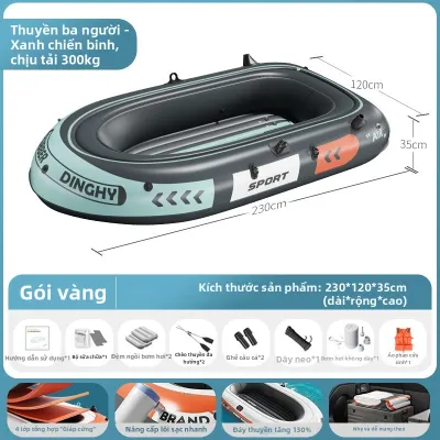 Thuyền Kayak Bơm Hơi Dày Đảm Bảo Chất Lượng Dùng Ngoài Trời