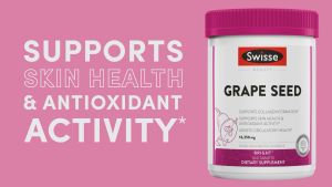 Swisse Grape Seed ผิวใสลื่นสม่ำเสมอ 180/300เม็ด EXP10/2027