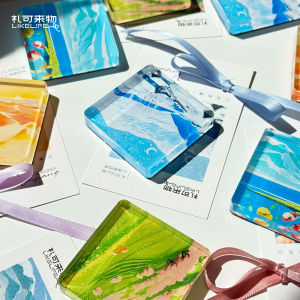 Travel Souvenir Magnets Bookmarks Xinjiang Speciality Tourism Irtysh Prairie Lake Sarysu Desert Hemu Gifts Cultural Creative