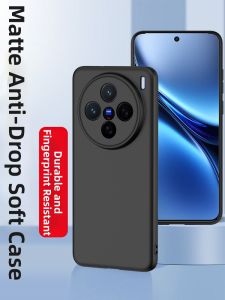 RISEOUS | Ốp Lưng Chống Sốc Silicone Mềm cho vivo iQoo 13 và iQoo 13 Pro Màu Đen