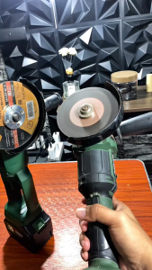 TANZU TZ-980 Angle Grinder 21V Brushless Cordless Handheld Tool Multifunctional for Cutting Grinding Rust Removal with Complete Disc Accessories