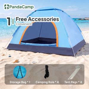 Automatic Pop Up Camping Tent Foldable Waterproof Outdoor Auto Khemah Berkelah Picnic Hiking Fishing