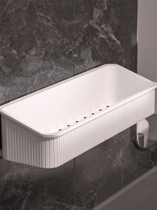 Bathroom Organizer Rack Toilet Washstand Storage Shelf Wall Mounted No Drilling Required Plastic Bathroom Storage Solution