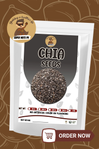 SuperNuts PH Premium Chia Seeds | Natural Superfood Seeds for Oatmeal Smoothies Yogurt & Baking | 100g 250g 500g 1kg