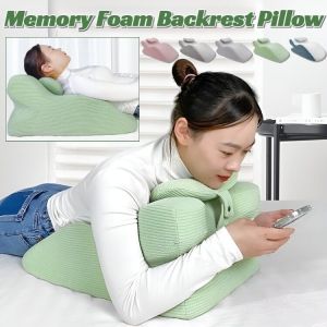 Memory Foam Backrest Pillow For Sleeping On Stomach Ergonomic Design Orthopedic Backrest Lumbar Support Pillow