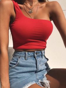 Womens Sports Camisole Vest Pure Color Sports Top Wrap Chest Regular Thickness Woven Fabric Vest for Ladies