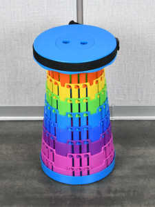 Portable Outdoor Folding Retractable Stool Travel Queue Home Use Fishing Chair Height Adjustable Mini Chair Compact Seat