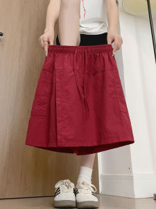 LANMENGYA | High Waist Slim Fit Cool Silk A-line Shorts