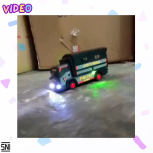 MwnToys Mainan Anak Basuri Mini Truck Oleng POLISI JSP Kode T-05