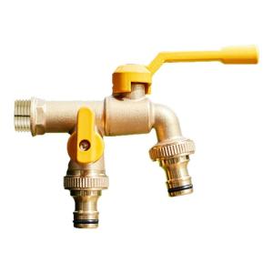 DADIAN | Antifreeze Copper Outdoor Faucet with Dual Outlet for Watering