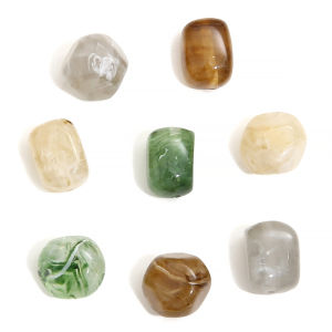 5pcs Colorful Resin Beads Loose Spacer Irregular Beads for Jewelry Making DIY Bracelet Necklace Accessories