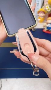 【MIGO】Portable Keychain Fast Charging Mini Powerbank Fast Charging Light Weight 1500mAH Type-C IOS Fast Charging Backup Power Bank Smartphone ES813