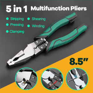 （COD+Free Gloves）Multifunction Pliers Combination Pliers Heavy Duty Wire Pliers Diagonal Pliers Hand Tools Super Alloy Wire Cutters Universal Needle Nose Pliers
