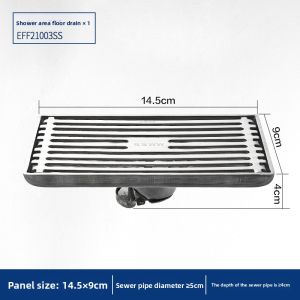 SSWW | 304 Stainless Steel Drain Trap with Direct Drain and Anti-odor Function