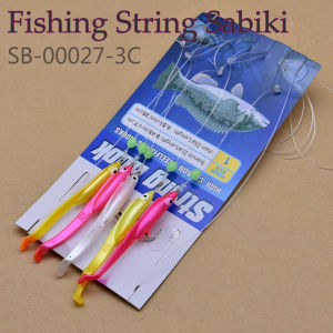 Mrlurion 20bags artificial Eel Sabiki Rigs String Hooks Lure BaitSquid Mackerel Beltfish Scad Saltwater Fishing lure hooks