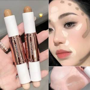 Dorisna Contour Stick Double Head Contour Pen Waterproof Matte Finish Highlighters Shadow Contouring Pencil Cosmetics For Face
