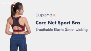 Supamax Sports Bra (Net) Ergonomic Design for Maximum Comfort Flexible and Stretchable Breathable Fabrics for Maximum Ventilation with Sweat Absorption