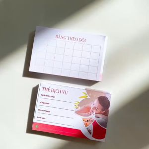 50 thẻ giấy dịch vụ spa