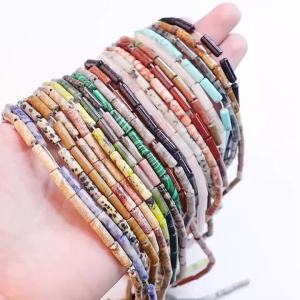 Hạt Đá Tự Nhiên Các Loại Bộ - Agat Thạch Anh Ngọc Lam Mắt Hổ Aventurine Để Tự Làm Đồ Trang Sức Làm Vòng Tay Hình Dạng Không Đều