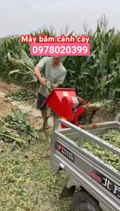 Máy băm cành cây làm phân vi sinh  làm thức ăn chăn nuôi