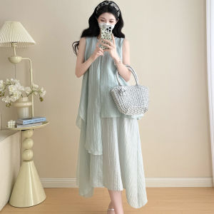 Fashionable Slimming Elegant Maternity Dress Mid-Length