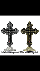 The Cross of St. Benedict Catholic Cross with Bracket Jesus Christ Wall Decoration