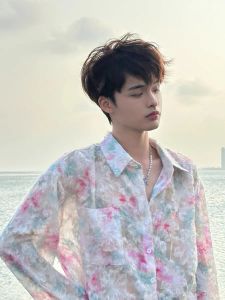 American-Style Three-Dimensional Florals Shirt Ins Early Spring Dopamine Wear Tassel Floral Long Sleeves Shirt Sun Protection Jacket