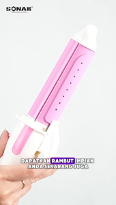 Sonar Sn-5246 two in one shape SN-5246 Catokan Pengeriting Rambut Curly Plat Besar