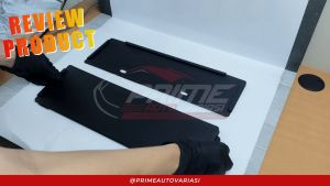 Dudukan Tatakan Plat Nomor Mobil Slip Stainless Aluminium