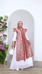 Gamis Mandalika Outer Tulle Jumbo Ld 96cm-120cm