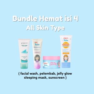 Paket Perawatan Kulit Wajah PIGEON TEENS Hemat Isi 4 item (untuk jenis kulit berminyak / sensitif)